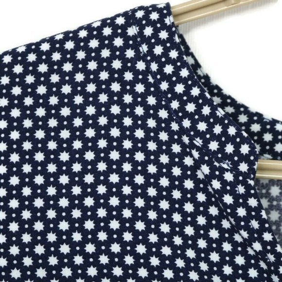 Gap Blouse Top Shirt Blue White Long Sleeve High Low XXL‎ - Picture 11 of 12